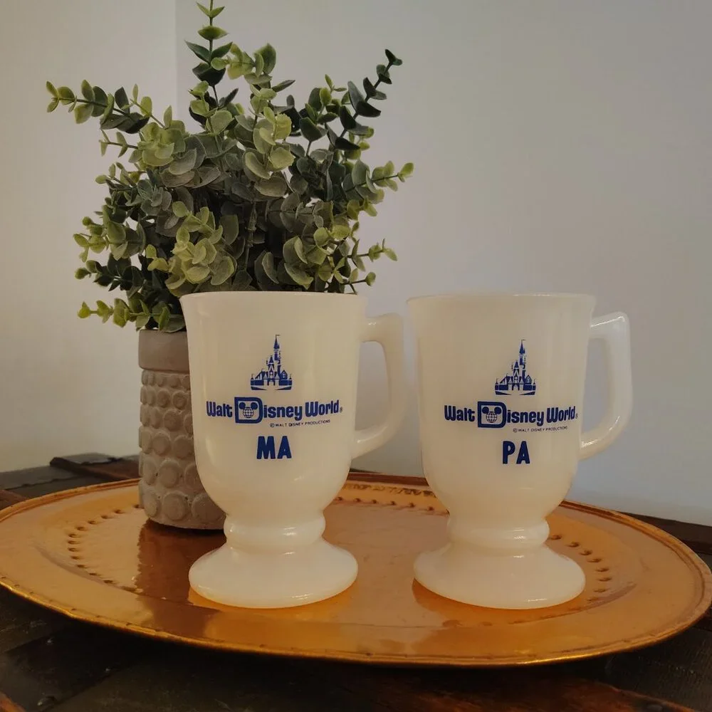 Walt Disney World Milk Glass Mug Set(two) - Picture 8 of 8